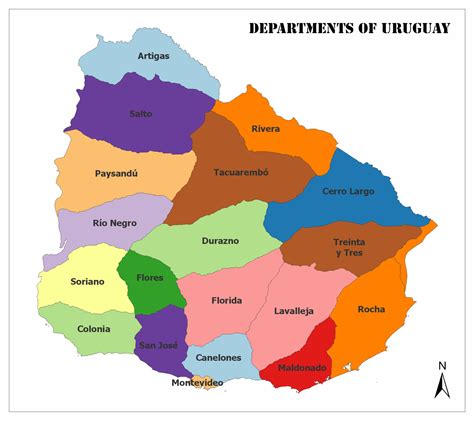 Departments Of Uruguay Mappr