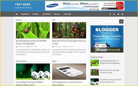 Best Free Blogger Templates Of Best Free Responsive Blogger