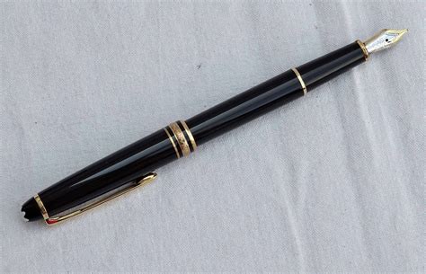 Montblanc Stylo Plume Meisterstuck En R Sine Noire Et M Tal Dor