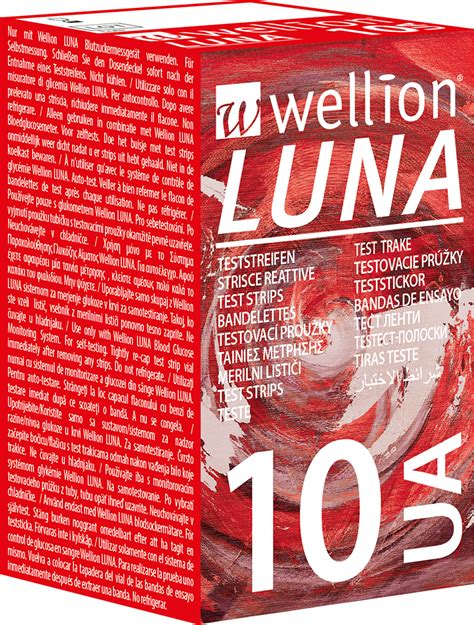 Wellion Luna Harns Ure Teststreifen Messung Aus Einem Blutstropfen