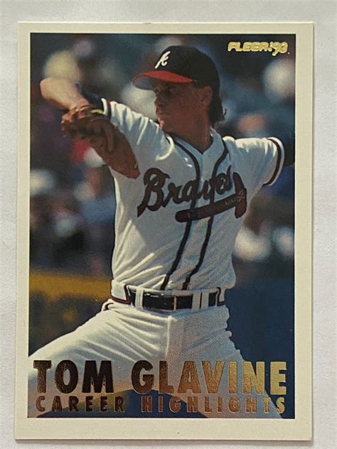 1993 Fleer Tom Glavine Atlanta Braves 3 Career Highlights EBay