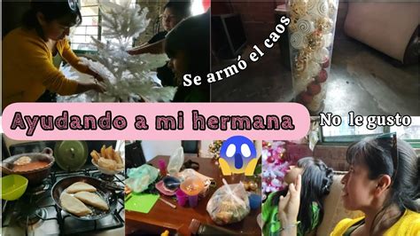 Mi primer día de vlogmas fue un caos Ayudando a decorar su árbol de