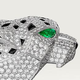 CRH4179600 Panthère de Cartier ring White gold emeralds onyx