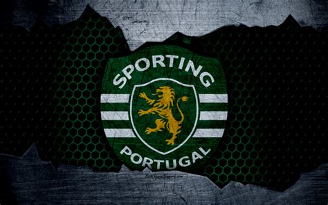 Download wallpapers Sporting FC, 4K, football club, logo, emblem, Lisbon, Portugal, football ...