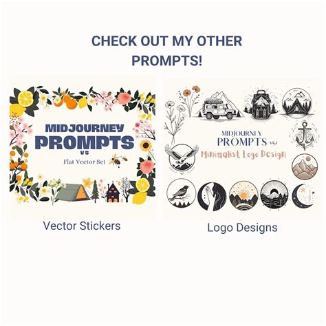 Midjourney Prompts For Illustration Vector Ai Guide Vector Etsy