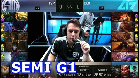 TSM Vs CLG Game 1 Semi Finals S6 NA LCS Summer 2016 PlayOffs CLG Vs