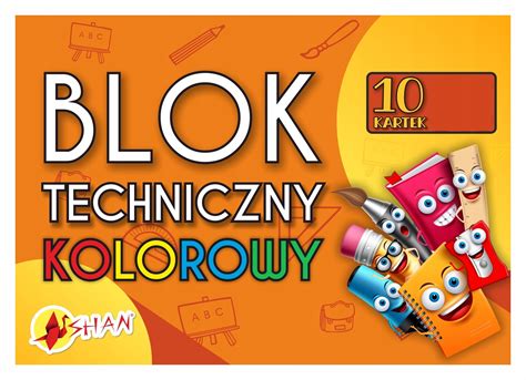 BLOK TECHNICZNY SZKOLNY A4 10K KOLOROWY 6323817708 Allegro Pl