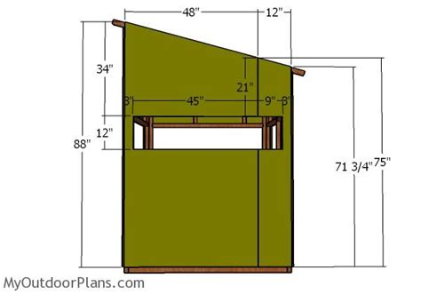 5x5 Shooting House Roof Plans | MyOutdoorPlans | Free Woodworking Plans ...