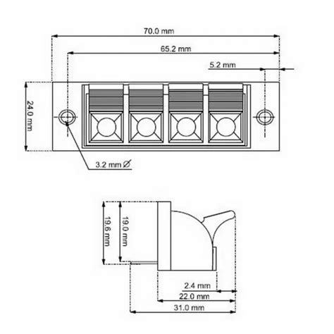 Lautsprecher Einbau Anschluss Terminal Stereo Polig Klemmleiste Mit