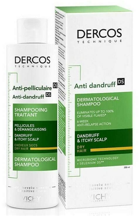 Vichy Dercos Anti Dandruff Ds Shampoo For Dry Hair Ml Oz