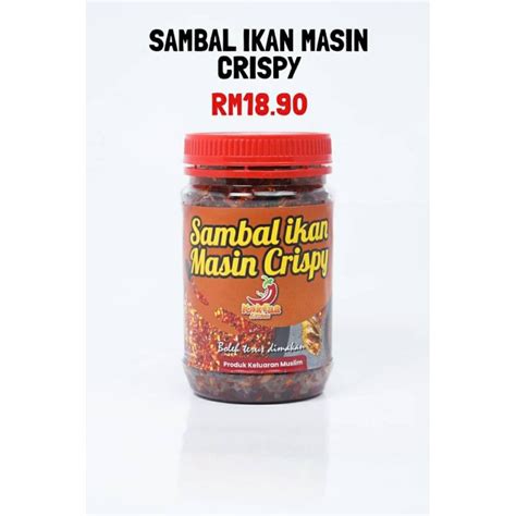 Sambal Crispy Viral Sedap Kak Faa Ikan Bilis Ikan Masin Talang Dan