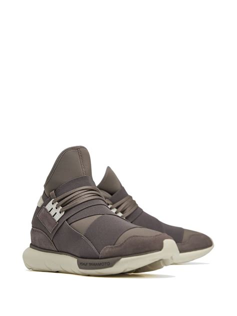 Y 3 Qasa High Top Sneakers Grey Farfetch