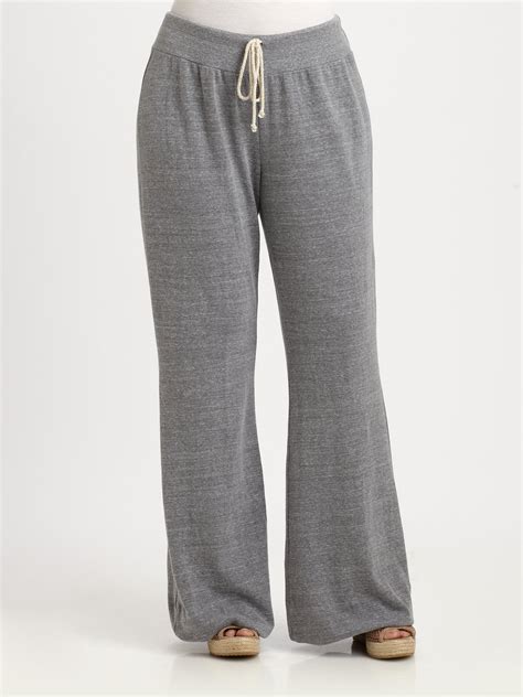 Lyst Splendid Flare Sweatpants In Gray