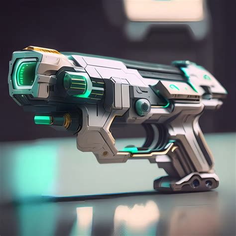 Futuristic pistol by Pickgameru on DeviantArt