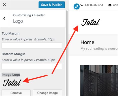 Customizing The Logo - Total WordPress Theme