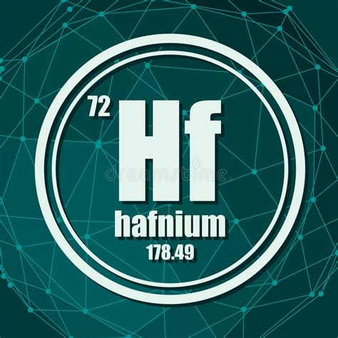 Hafnium chemical element. stock vector. Illustration of design - 142366102