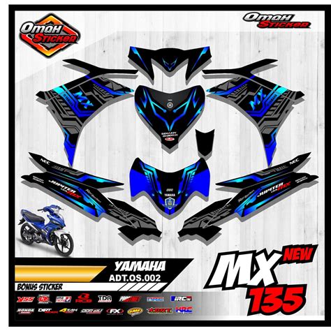 Jual Striping Decal Jupiter Mx New Full Body Stiker Striping New