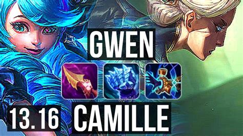 Gwen Vs Camille Top 1200 Games Godlike 800k Mastery 13 4 7 Na