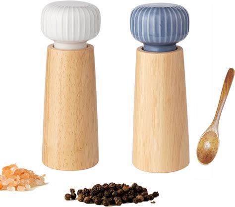 Amazon LJun 018 Kitchen Wooden Salt And Pepper Grinder Set