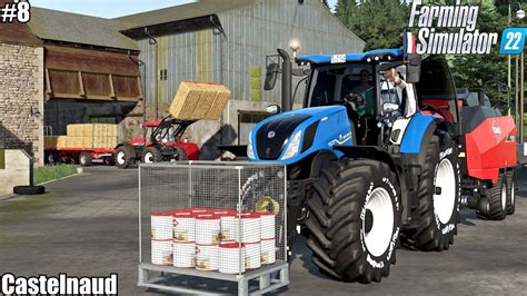 BALING COLLECTING STORING STRAW BALES CASTELNAUDFS 228 YouTube