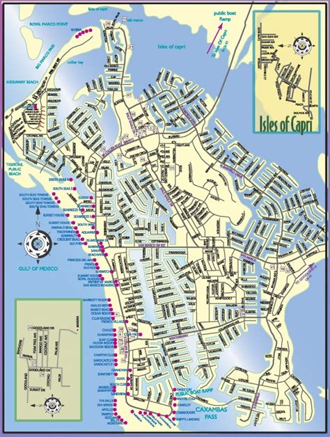 Marco Island Beaches Map