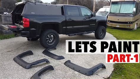 Color Matched Fender Flares Chevy Silverado