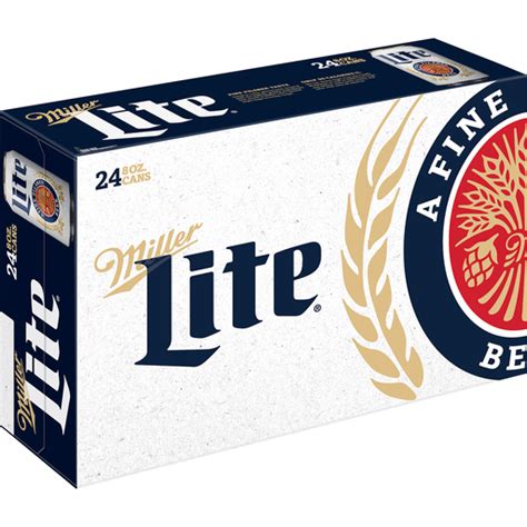 Miller Lite Beer American Lager 24 Pack 8 Fl Oz Cans 4 2 Abv Shop Ptacek S Iga