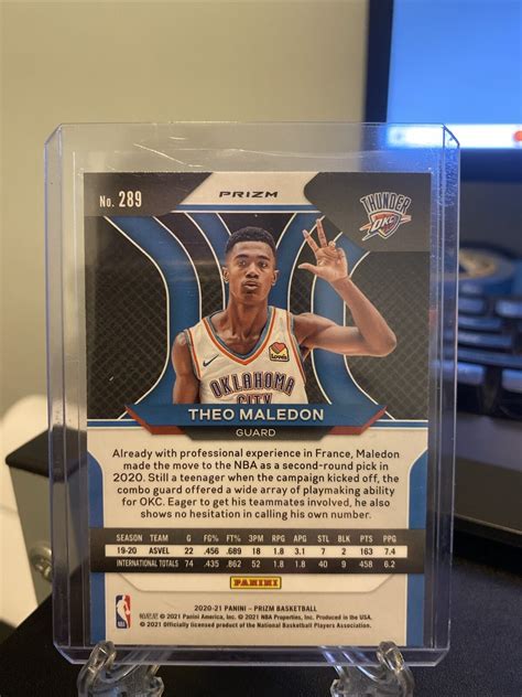 Panini Prizm Red Ice Prizm Theo Maledon Rookie Rc Ebay