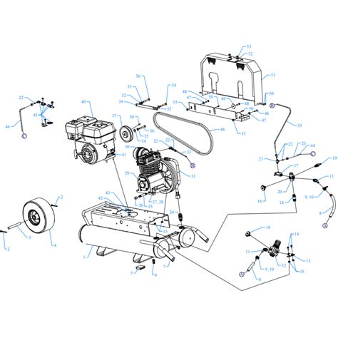 K5HGA 8P CRC Jenny Air Compressor Wheeled Portable JennyParts