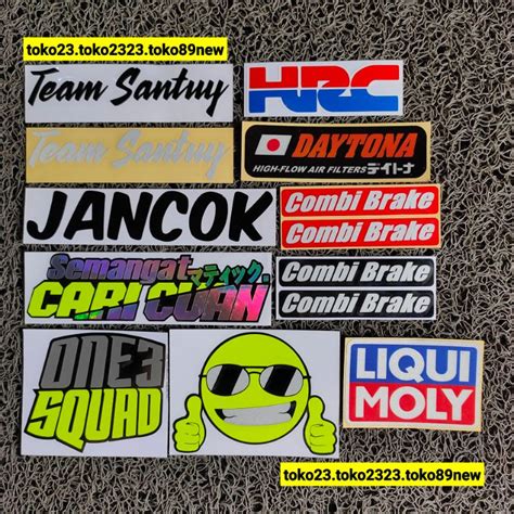 Jual stiker motor keren stiker kata kata stiker cutting emot | Shopee