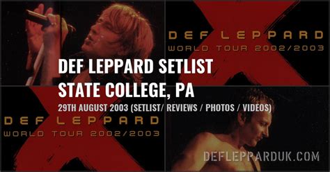 Years Ago Def Leppard X Ten Tour In State College Pa Fan