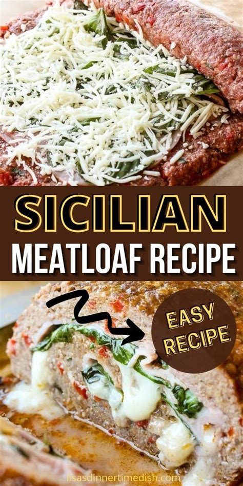 Sicilian Meatloaf Recipe Meatloaf Recipes Beef Recipes Cooking