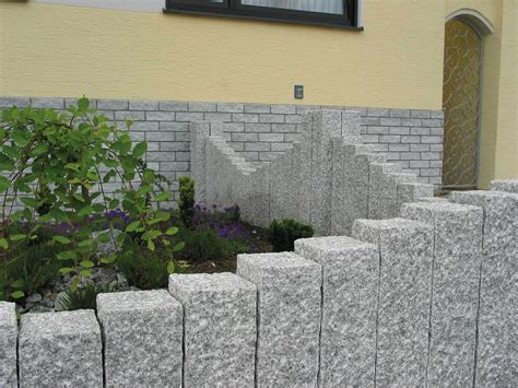 Granitpalisade Kristall Grau X X Cm Grob Gestockt X X