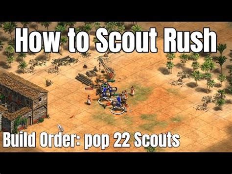 How To Scout Rush In Age Of Empires 2 Defintive Edition Build Order