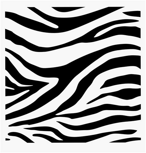 Napkin Paper Black Zebra Animal Print Cheetah Clipart - Zebra Print Black And White, HD Png ...