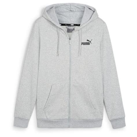 Puma Essentials Full Zip Logo Mens Hoodie