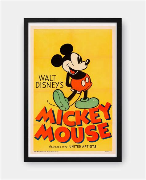 Mickey Mouse 1935 Movie Poster - The Curious Desk