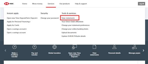 Frequently Asked Questions Bank Statement Hsbc My