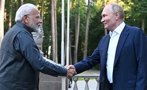 India S Modi On Visit To Moscow Appreciates Dear Friend Putin Reuters