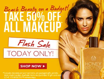 The Body Shop Canada Falsh Sale: Save 50% onAll Makeup! - Canadian ...