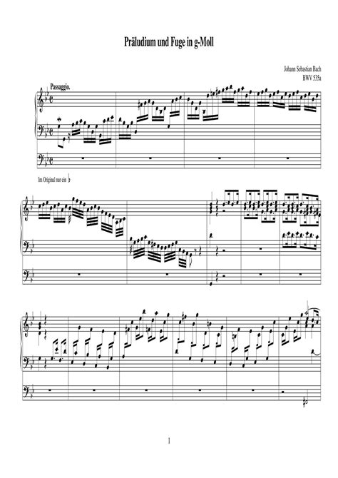 Johann Sebastian Bach Prelude And Fugue In G Minor Bwv A Pdf