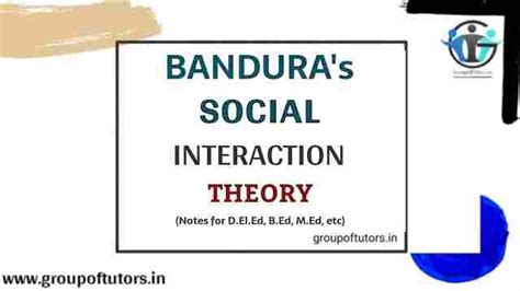 Social Learning Theory Bandura, its Implications - Group Of Tutors