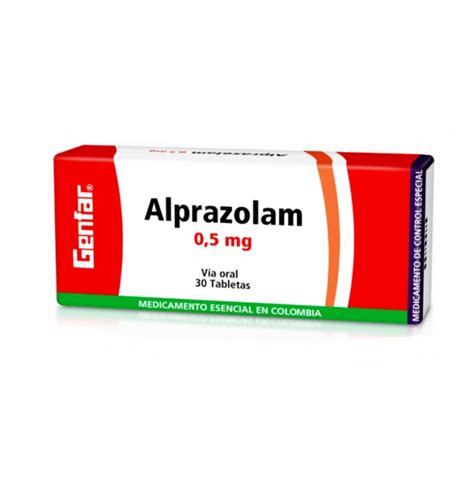 Alprazolam 05 Mg 30 Comprimidos Genfar