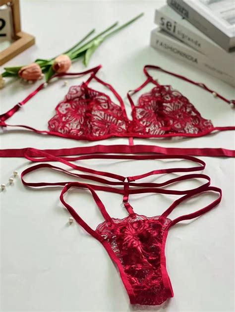 Sexy Lace Two Piece Lingerie Set For Women SHEIN USA