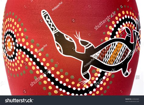 Aboriginal Art Depicting A Platypus Stock Photo 24364465 Shutterstock