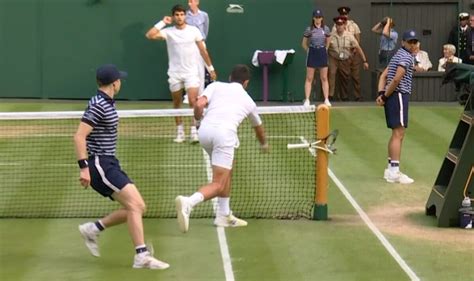 Novak Djokovic Smashes Racket With Attack On Net Post In Wimbledon