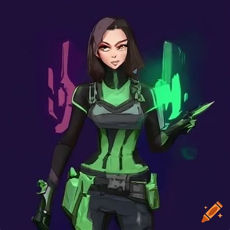 Valorant Agent Viper Character On Craiyon