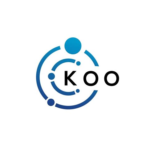 KOO letter technology logo design on white background. KOO creative ...