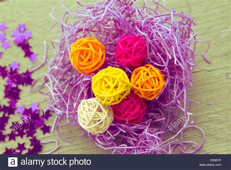 Bright Background Colored Balls Bark Color Stark Stock Photo Alamy