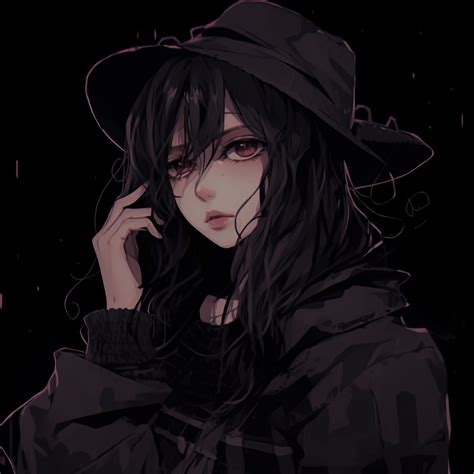 Dark style anime girl profile - Dark Aesthetic Anime PFP Collection (@pfp) | Hero